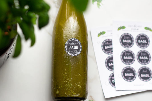 NEW Waterproof Vinyl Basil Labels