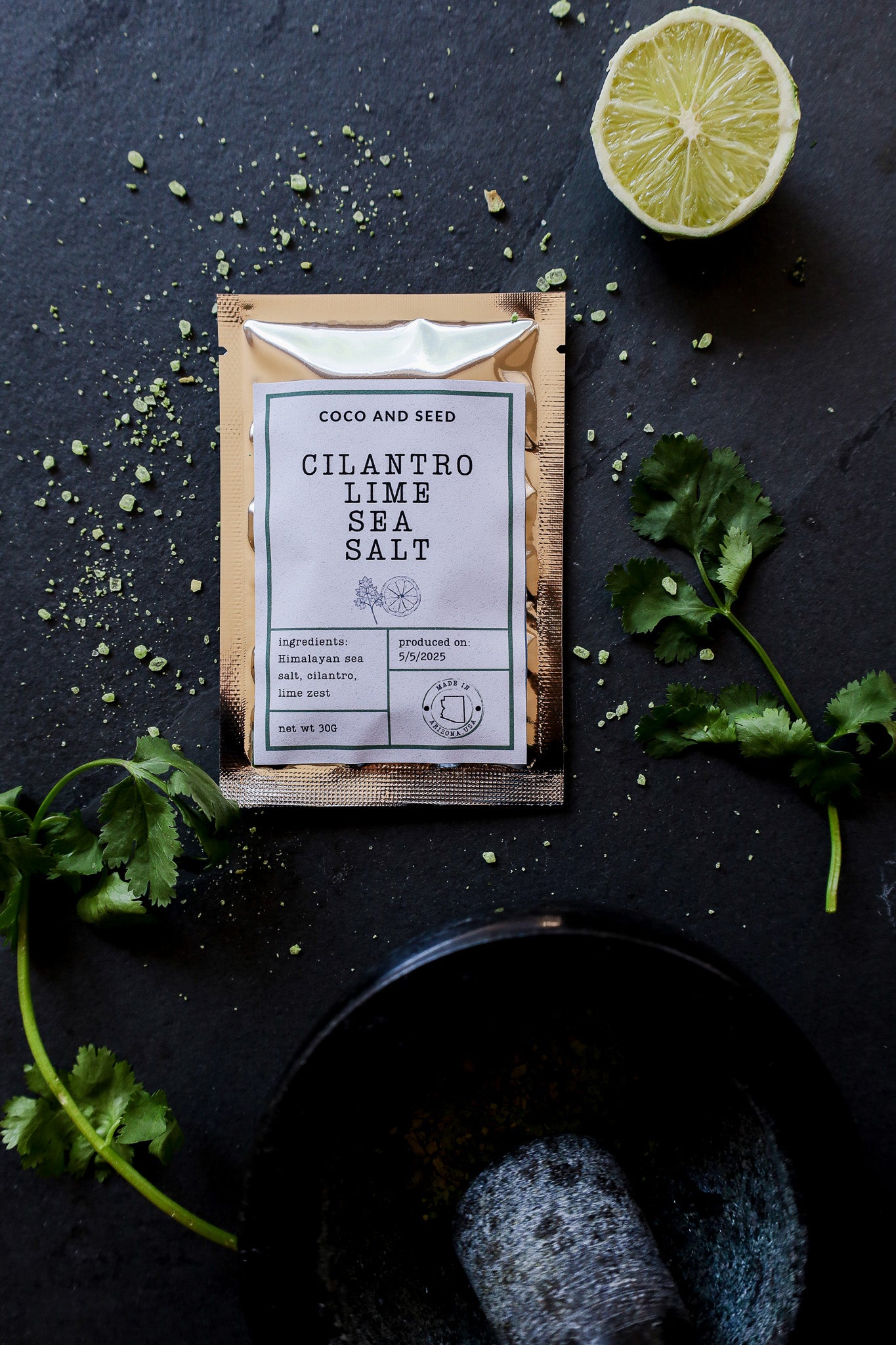 Cilantro Lime Sea Salt 1 oz