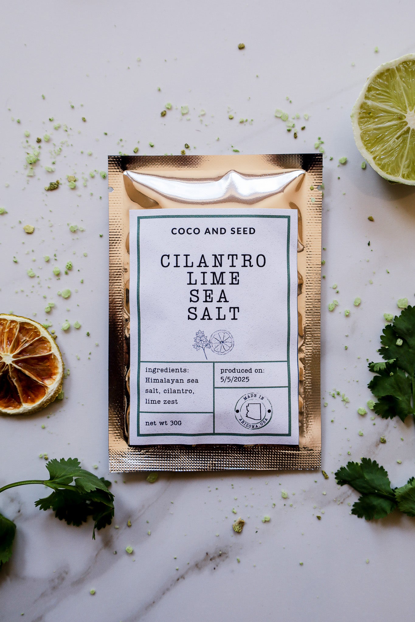 Cilantro Lime Sea Salt 1 oz