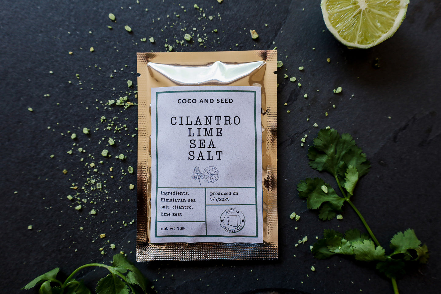 Cilantro Lime Sea Salt 1 oz