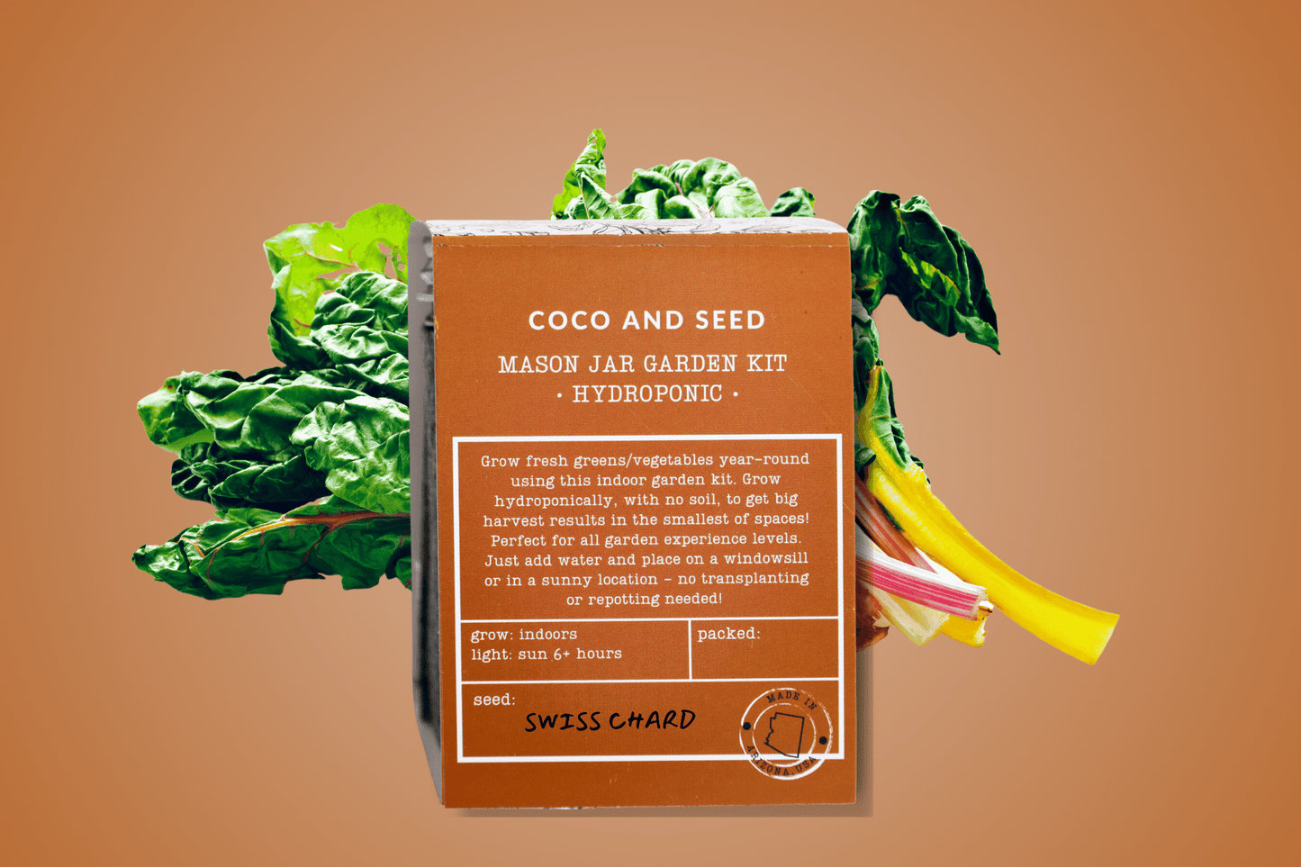 Swiss Chard Hydroponic Mason Jar Garden Kit