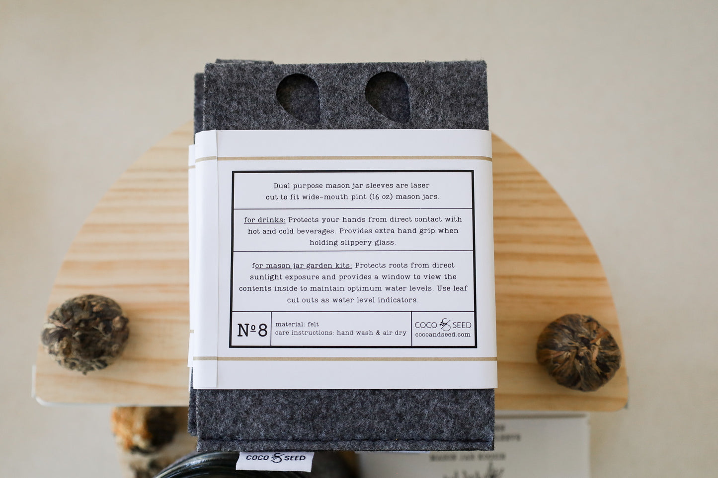 Light Protective Mason Jar Sleeve