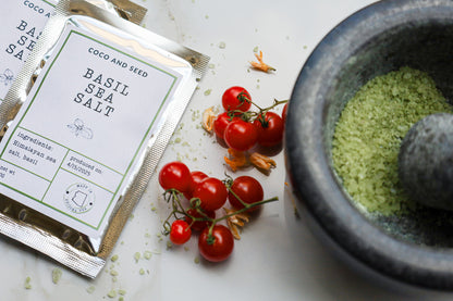 Basil Sea Salt 1 oz Sample