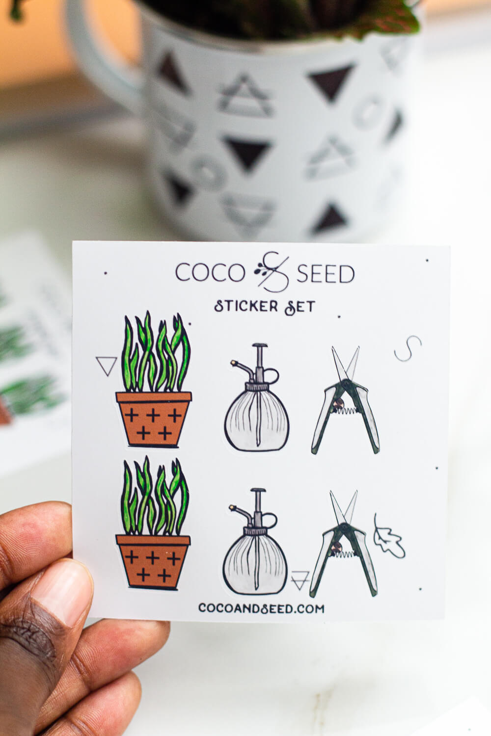 Pattern Houseplant Variety Sticker Set