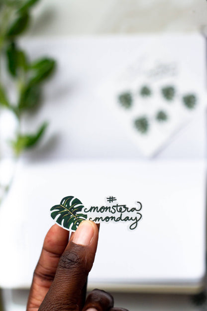 Monstera Houseplant Journal Sticker Pack